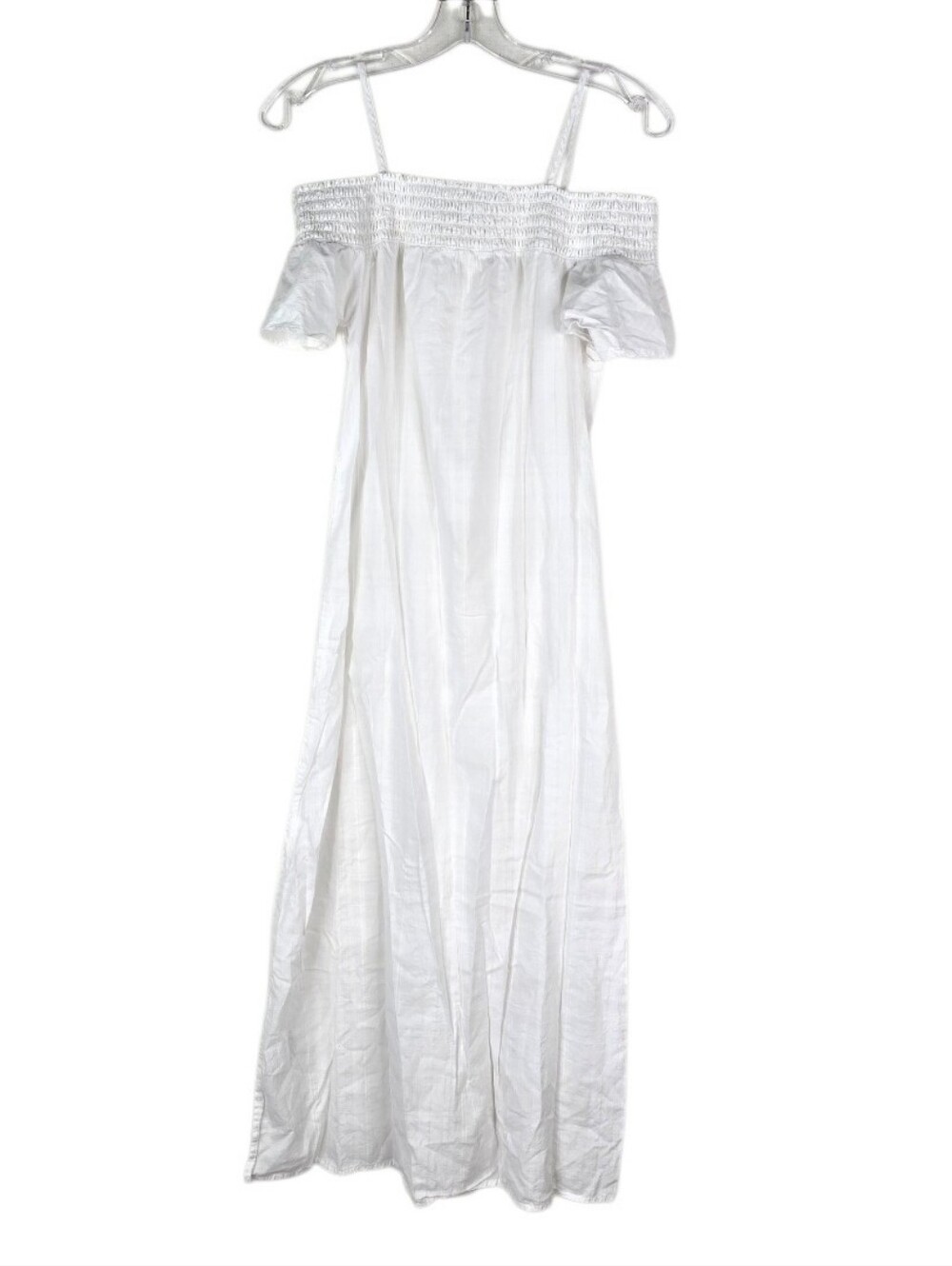 Skin World Wide Womens Size 1 / Small 100% Pima Cotton White Night Gown